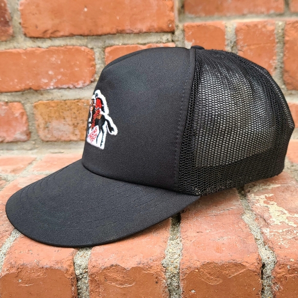 Vintage Texas Tech University Red Raiders NCAA AJD Snapback Trucker Cap Hat 80s - Picture 3 of 11